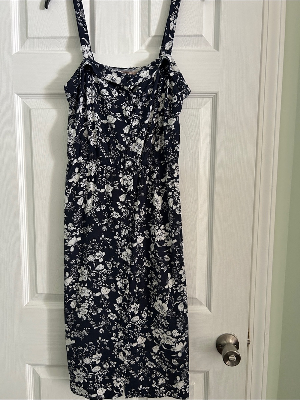 Floral Navy Sleeveless Sundress